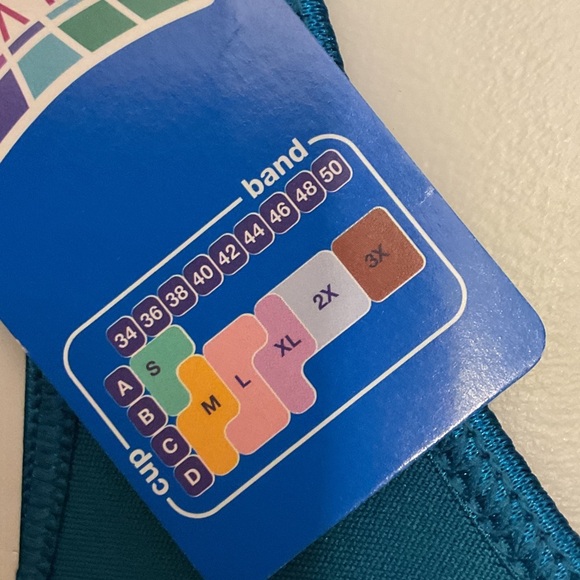 Hanes Small Deep Teal Women's Bra - Picture 5 of 9